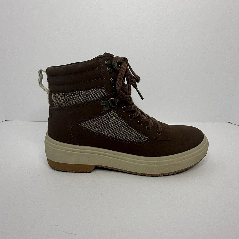 Merrell Holly 2 J003766 Women's 8 Oak Waterproof Round Toe Lace Up Winter Boots